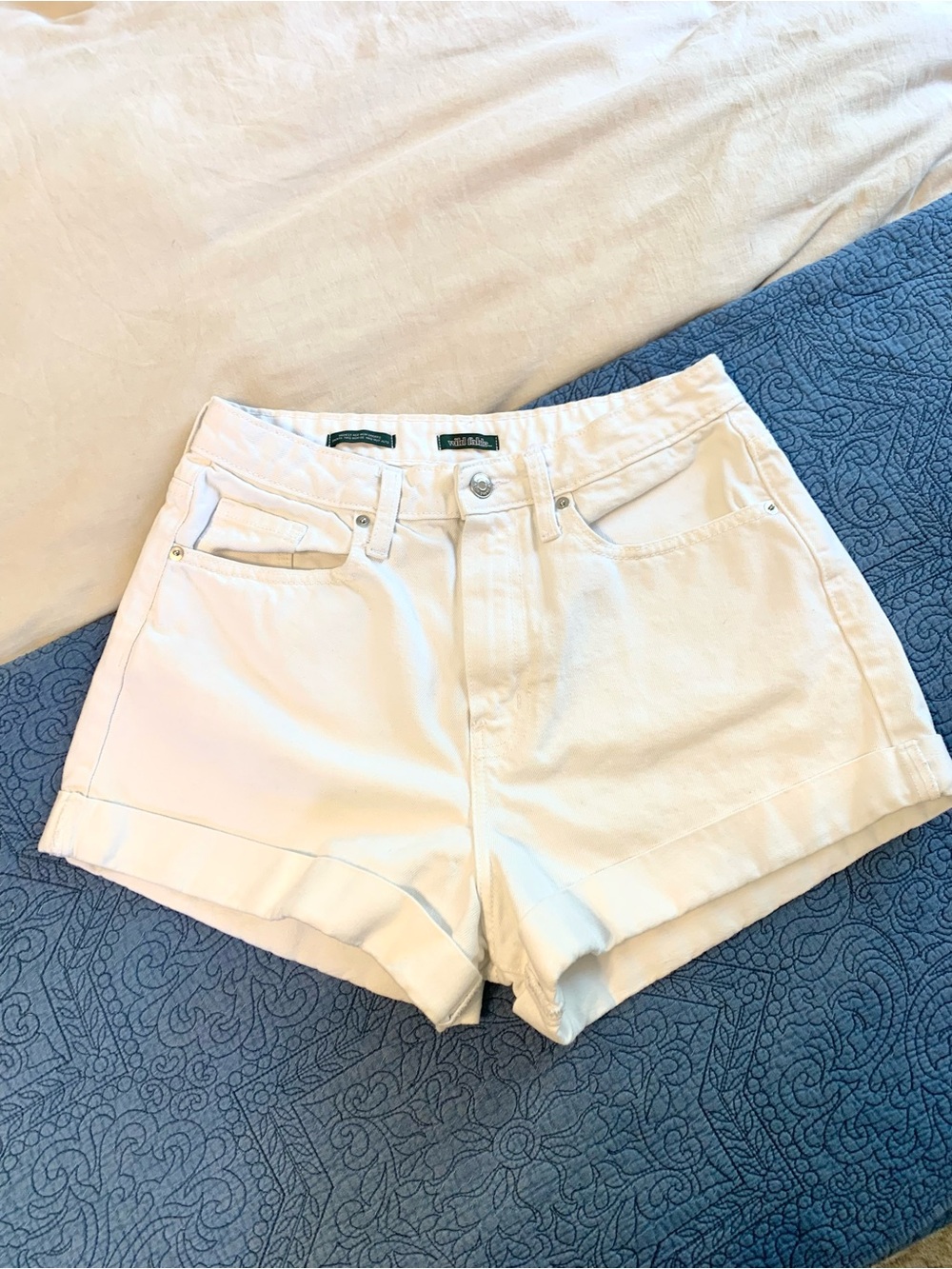 White Denim Shorts. By Wild Fable. Size 8.